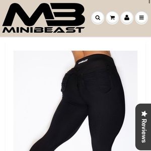 Minibeast black scrunch butt leggings